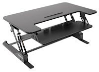 STANDING DESK CONVERTER, MANUAL ADJUSTABLE, 36"W, BLACK MAIN
